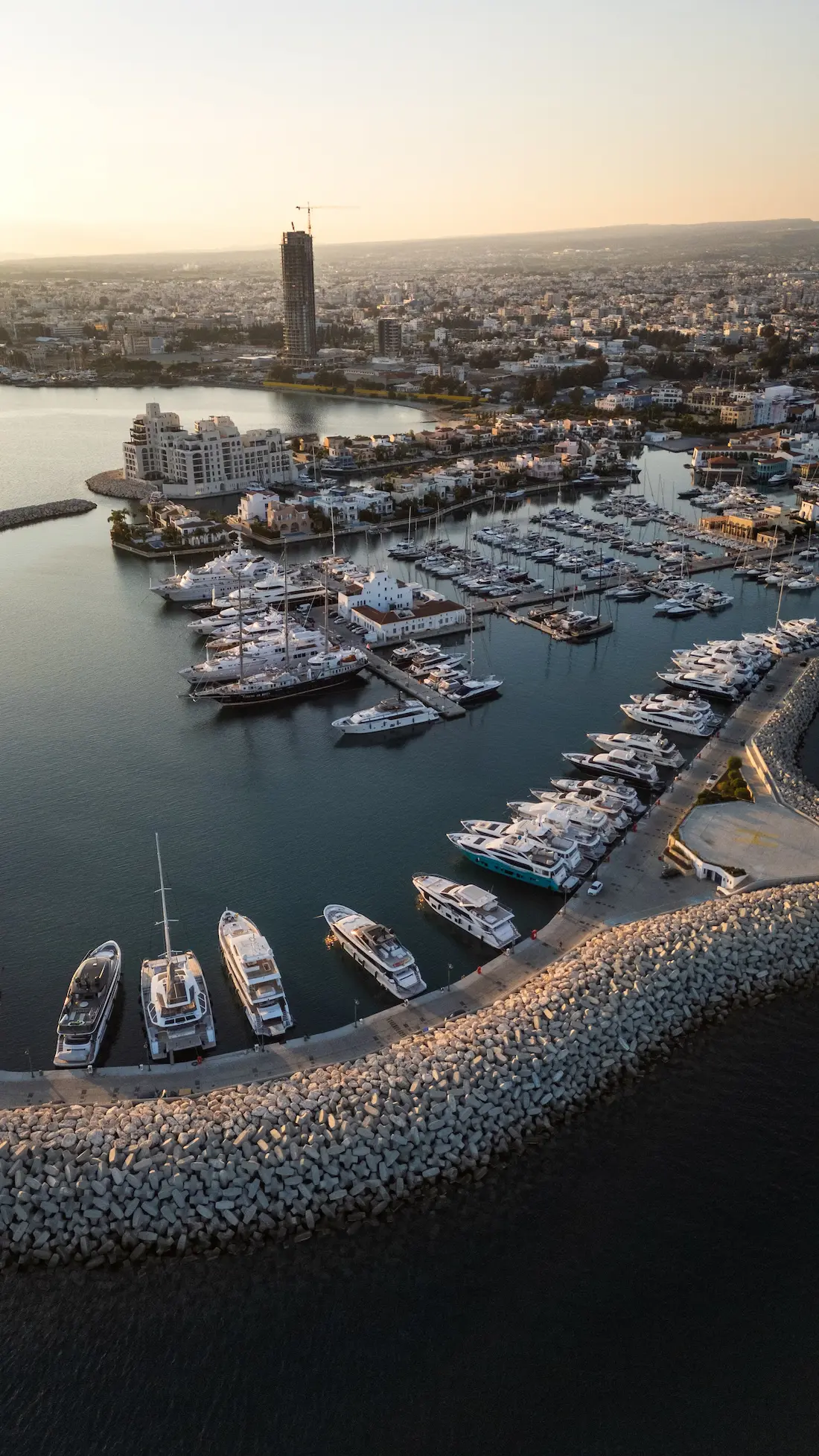 International lifestyle at Limassol Marina in Cyprus