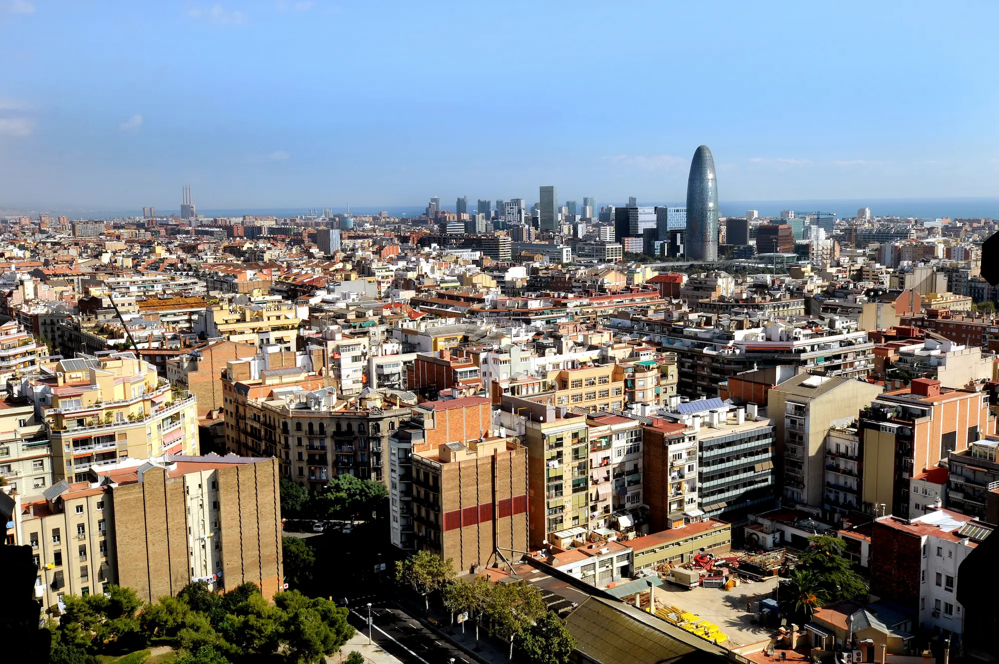 Barcelona skyline, Spain