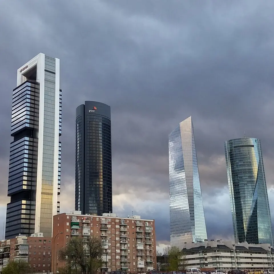 Cuatro Torres Business Area de Madrid, España