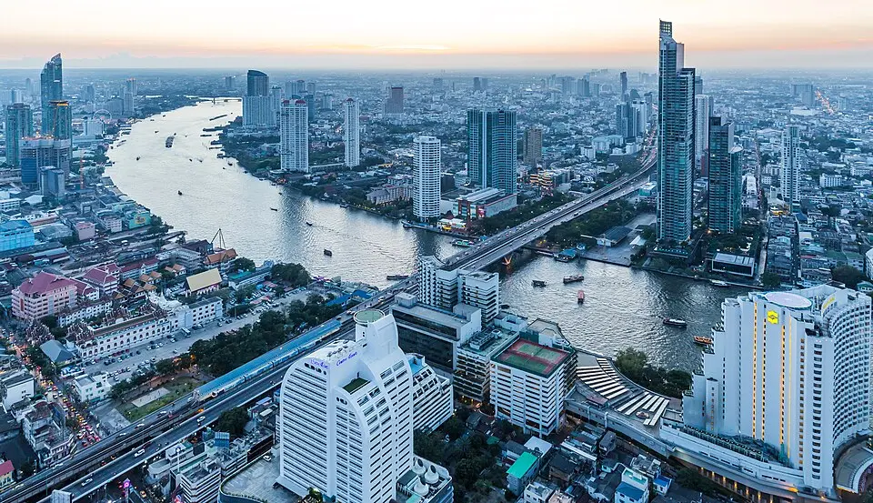 Bangkok and the Chao Phraya River, Thailand